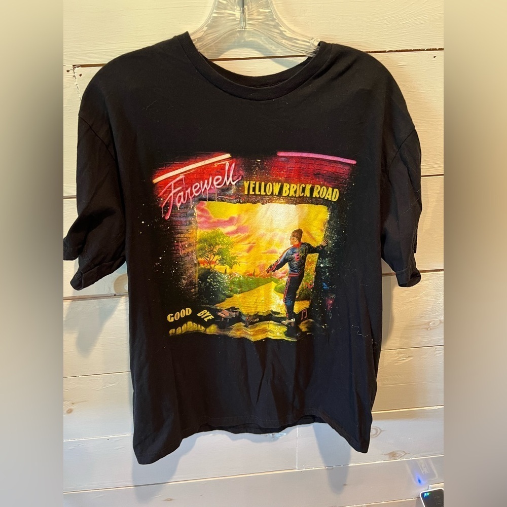 Elton John farewell yellow brick road tour 2022 Black Graphic T-Shirt, concert